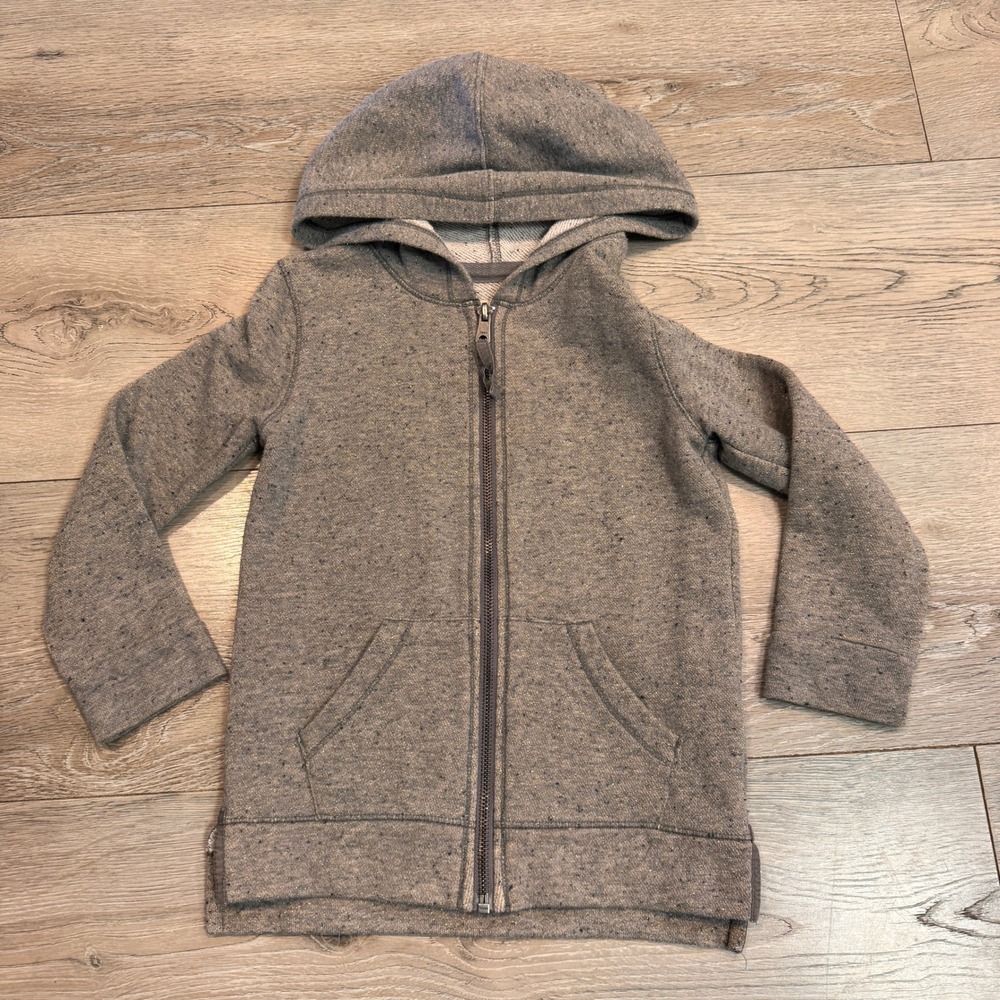 Cherokee Gray Speckled Glitter Girls Zip Up Hoodie Kids Size‎ XSmall XS 4/5